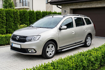 Dacia Logan MCV 2013–2020 Bočné nášľapy Shining V1 (2 ks, hliník) fotografia 1