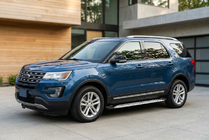 Ford Explorer 2011–2019 Bočné nášľapy Shining V1 (2 ks, hliník) fotografia 2