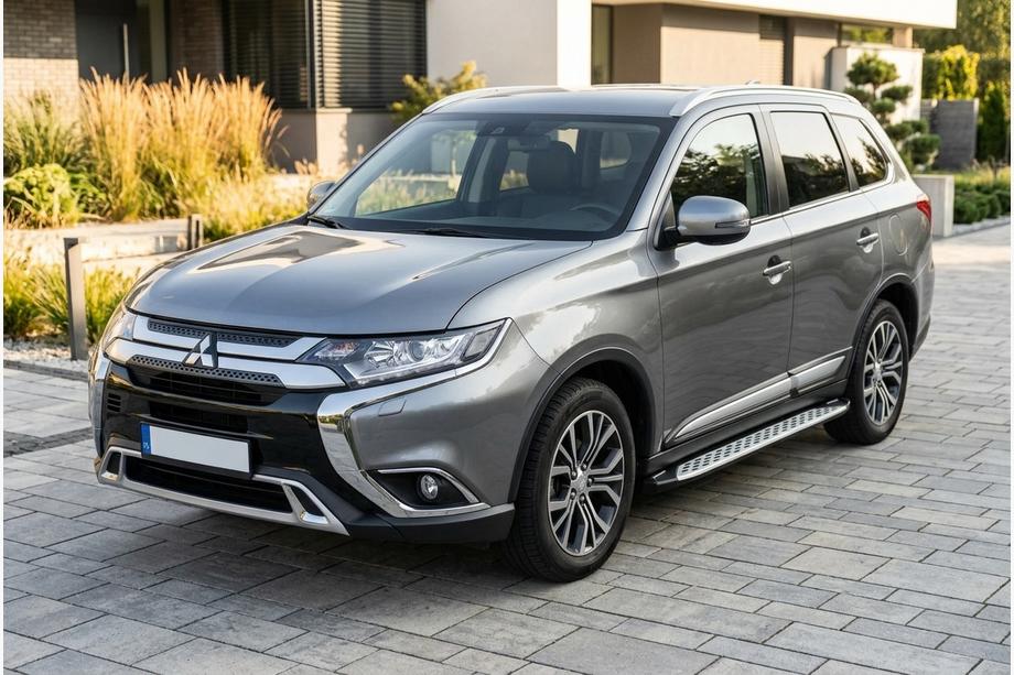 Mitsubishi Outlander 2012–2021 Bočné nášľapy Shining V1 (2 ks, hliník) Image