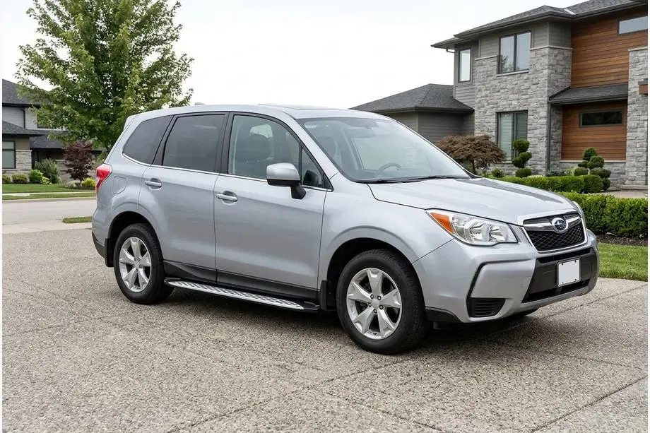 Subaru Forester 2013–2018 Bočné nášľapy Shining V1 (2 ks, hliník) Fotografia 1