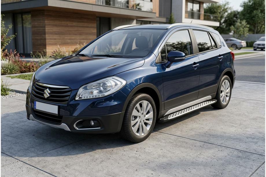 Suzuki SX4 S-Cross 2013–2016 Bočné nášľapy Shining V1 (2 ks, hliník) Fotografia 1