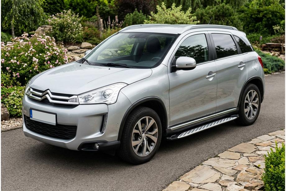 Citroen C-4 Aircross 2012–2017 Bočné nášľapy Shining V1 (2 ks, hliník) Fotografia 1