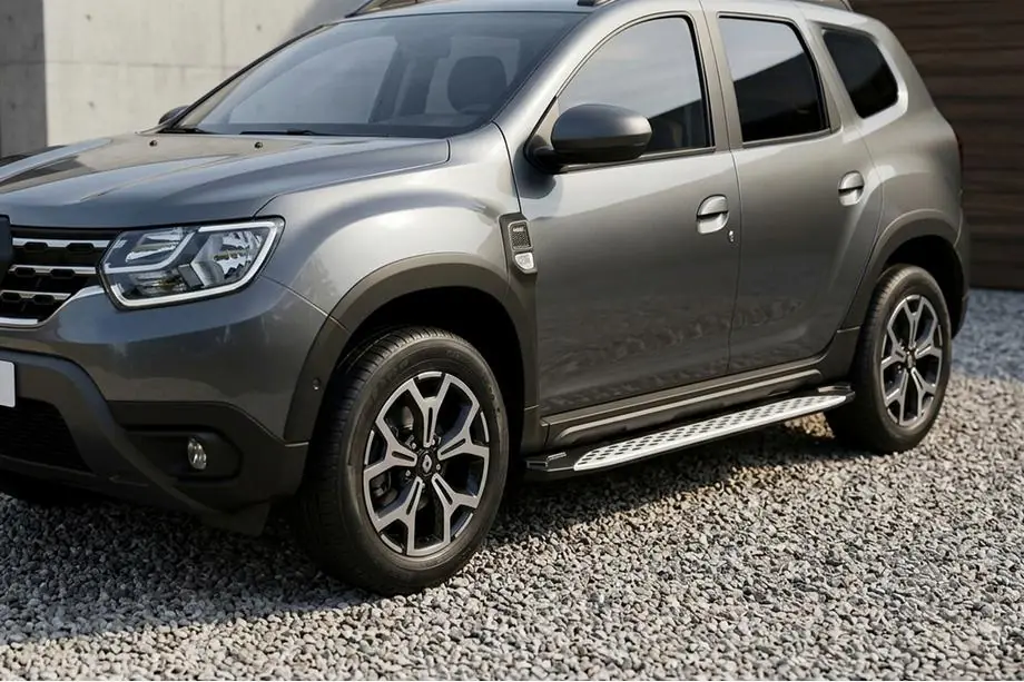 Dacia Duster 2018–2024 Bočné nášľapy Shining V1 (2 ks, hliník) Image
