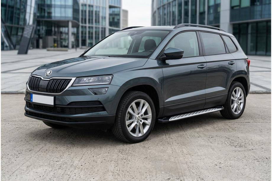 Skoda Karoq 2018– Bočné nášľapy Shining V1 (2 ks, hliník) Fotografia 1