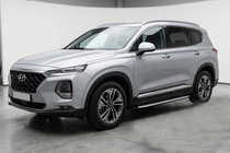 Hyundai Santa Fe 4 2018–2023 Bočné nášľapy Shining V1 (2 ks, hliník) fotografia 1