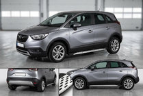 Opel Crossland X 2017–2024 Bočné nášľapy Shining V1 (2 ks, hliník) fotografia 1
