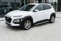 Hyundai Kona 2017–2023 Bočné nášľapy Shining V1 (2 ks, hliník) fotografia 1