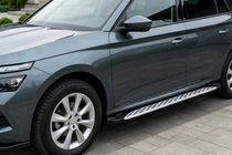Skoda Kamiq 2019– Bočné nášľapy Shining V1 (2 ks, hliník) fotografia 1