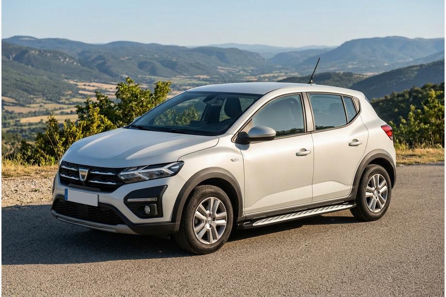 Dacia Sandero 2021– Bočné nášľapy Shining V1 (2 ks, hliník) Image