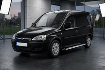 Opel Combo 2002–2012 Bočné nášľapy Shining V1 (2 ks, hliník) fotografia 1