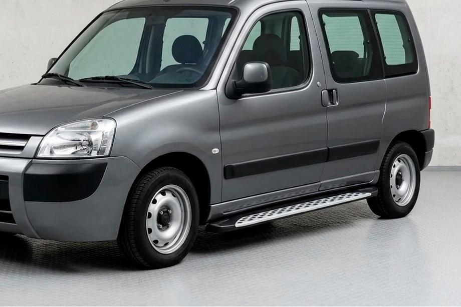 Peugeot Partner 1996–2008 Bočné nášľapy Shining V1 (2 ks, hliník) Image
