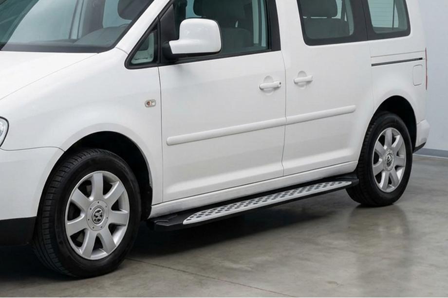 Volkswagen Caddy 2010–2015 Bočné nášľapy Shining V1 (2 ks, hliník) Image
