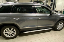 Skoda Kodiaq 2016–2023 Bočné nášľapy Shining V1 (2 ks, hliník) fotografia 4