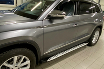 Skoda Kodiaq 2016–2023 Bočné nášľapy Shining V1 (2 ks, hliník) fotografia 7