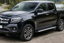 Mercedes X class 2017–2020 Bočné nášľapy Shining V1 (2 ks, hliník) fotografia 1