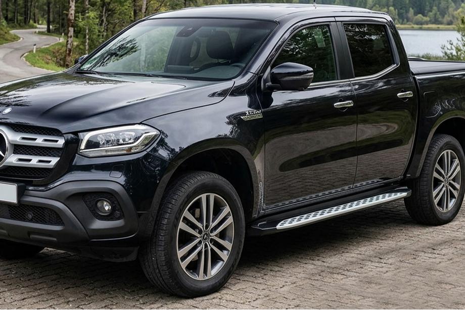 Mercedes X class 2017–2020 Bočné nášľapy Shining V1 (2 ks, hliník) Image