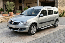 Dacia Logan MCV 2004–2014 Bočné nášľapy Shining V1 (2 ks, hliník) fotografia 1