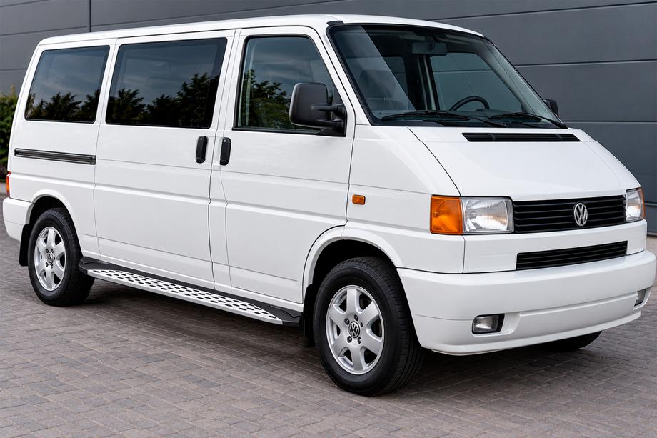 Volkswagen T4 Transporter 1990–2003 Bočné nášľapy Shining V1 (2 ks, hliník) Krátky rázvor Image