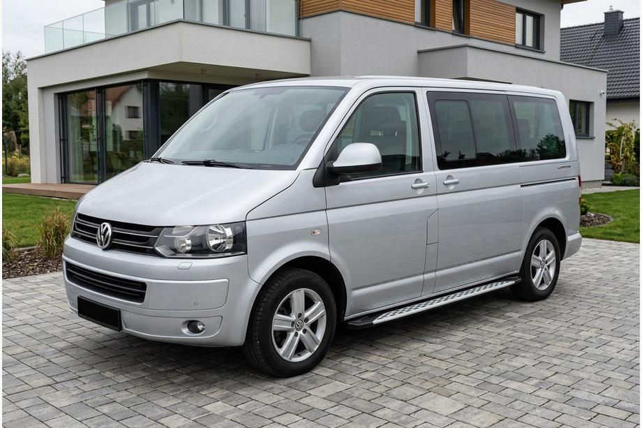 Volkswagen T5 2010–2015 Bočné nášľapy Shining V1 (2 ks, hliník) Image