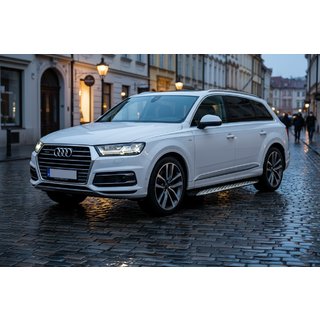 Bočné nášľapy Shining V1 (2 ks, hliník) Audi Q7 2015–2026 fotografia 1
