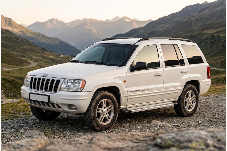 Jeep Grand Cherokee WJ 1999–2004 Bočné nášľapy Maya V2 (2 ks, hliník) Fotografia 1