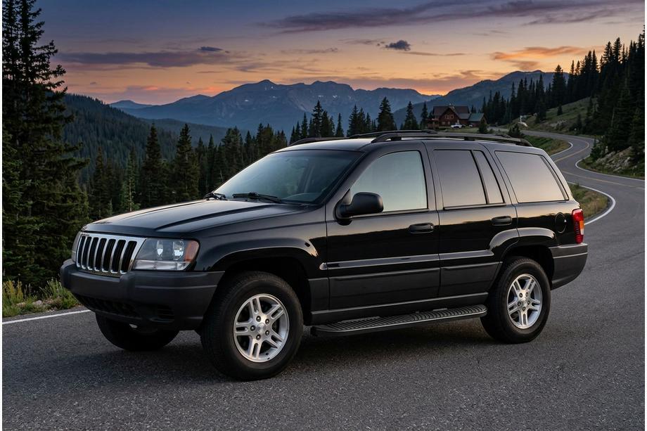 Jeep Grand Cherokee WJ 1999–2004 Bočné prahy Tayga Black (2 ks, hliník) Image