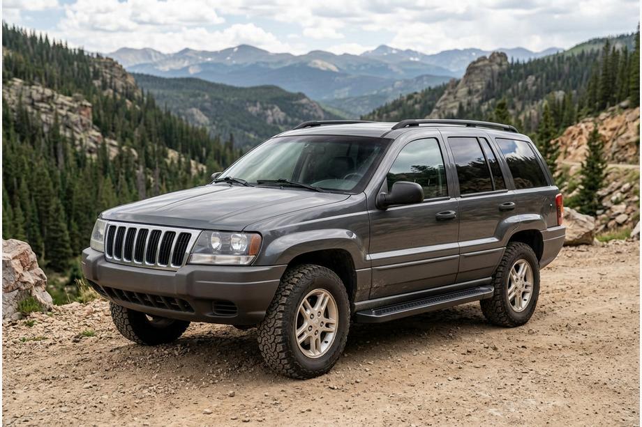 Jeep Grand Cherokee WJ 1999–2004 Bočné nášľapy Allmond Black (2 ks, hliník) Image