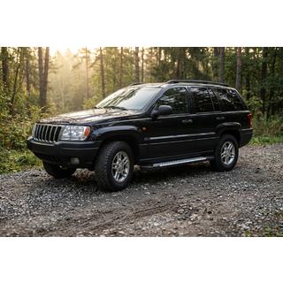 Bočné nášľapy Allmond Grey (2 ks, hliník) Jeep Grand Cherokee WJ 1999–2004 fotografia 1