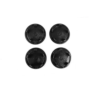 Stredové krytky diskov 76/71 mm čierne (4 ks) fotografia 3
