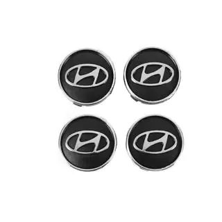 Čierne stredové krytky diskov hyun60tur-bl (59 mm / 55 mm, 4 ks) fotografia 3