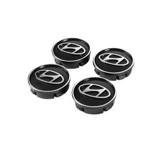 Čierne stredové krytky diskov hyun60tur-bl (59 mm / 55 mm, 4 ks) fotografia 2