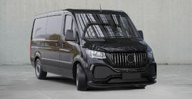 Mercedes Sprinter W907/W910 2018– Predný nárazník s mriežkou, ABS (na lakovanie) fotografia 6
