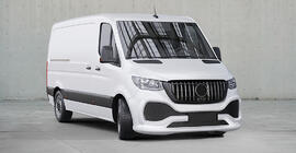 Mercedes Sprinter W907/W910 2018– Predný nárazník s mriežkou, ABS (na lakovanie) fotografia 7