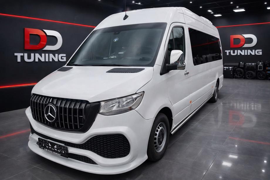 Mercedes Sprinter W907/W910 2018– Predný nárazník s mriežkou, ABS (na lakovanie) Image