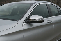 Mercedes C-class W205 2014–2021 Chromové kryty spätných zrkadiel (2 ks, nerez) fotografia 1