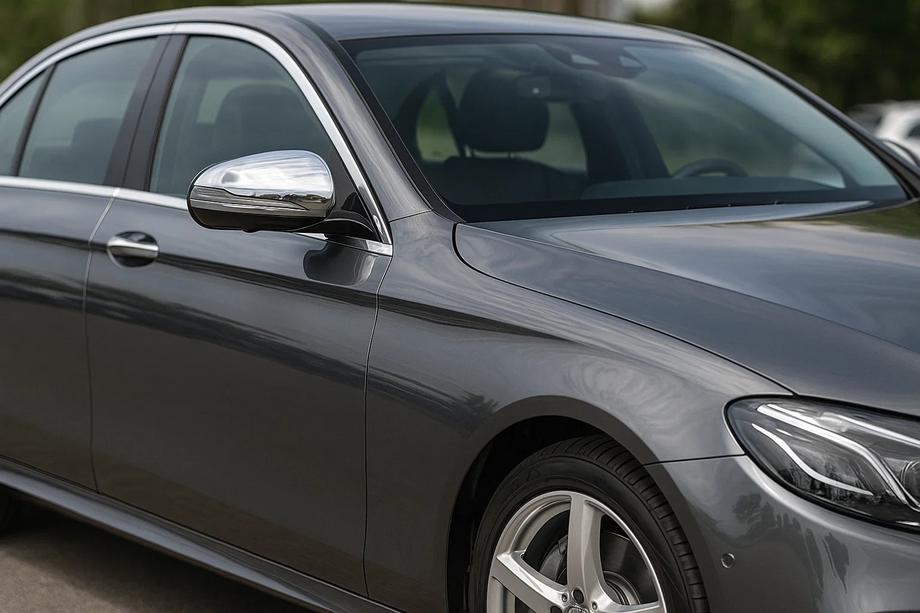 Mercedes Trieda E W213 2016–2023 Chromové kryty spätných zrkadiel (2 ks, nerez) Image