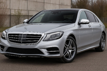Mercedes S-class W222 2013–2022 Chromové kryty spätných zrkadiel (2 ks, nerez) fotografia 3