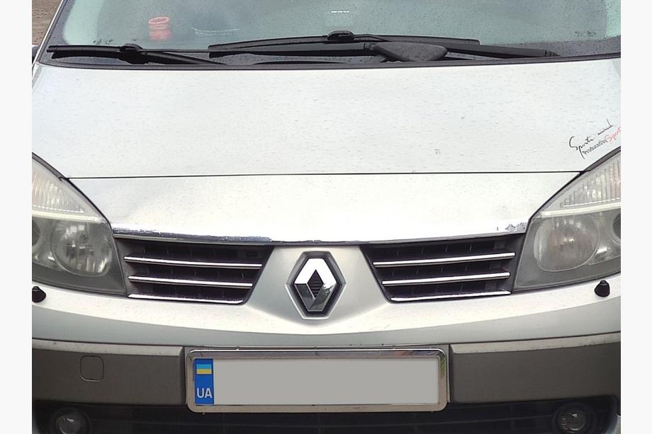 Renault Scenic/Grand 2003–2009 Lišty na mriežku (4 ks, nerez) Image