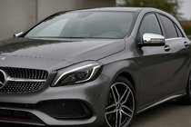 Mercedes A-class W176 2012–2018 Chromové kryty spätných zrkadiel (2 ks, nerez) fotografia 1