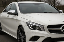 Mercedes CLA C117 2013–2019 Chromové kryty spätných zrkadiel (2 ks, nerez) fotografia 3