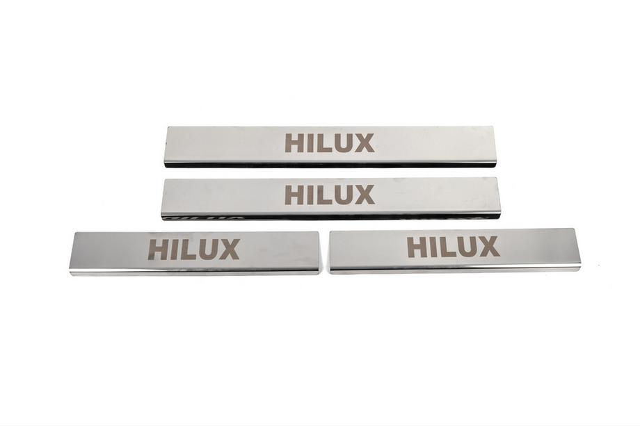 Toyota Hilux 2015– Nerezové prahové lišty (4 ks) Image