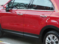 Fiat 500X 2014–2024 Nerezové okenné lišty (4 ks) fotografia 3