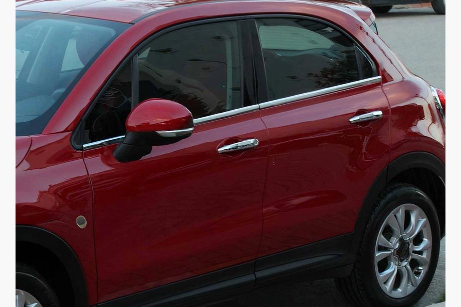 Fiat 500X 2014–2024 Nerezové okenné lišty (4 ks) Image