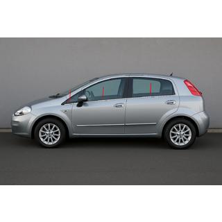 Ozdobné lišty okien Carmos (6 ks, nerez) Fiat Punto Grande/EVO 2006–2018 fotografia 1