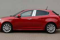 Alfa Romeo Giulietta 2010–2020 Nerezové kryty stĺpikov dverí (4 ks) fotografia 1