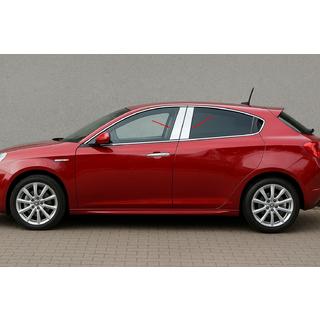 Nerezové kryty stĺpikov dverí (4 ks) Alfa Romeo Giulietta 2010–2020 fotografia 1