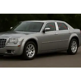 Nerezové kryty stĺpikov dverí (6 ks) Chrysler C300 2004–2011 fotografia 1