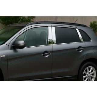 Nerezové kryty stĺpikov dverí (6 ks) Mitsubishi ASX 2010–2023 fotografia 1