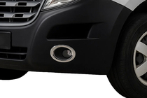 Opel Movano 2010–2021 Chrómové kryty hmloviek Carmos (2 ks, nerez) fotografia 1