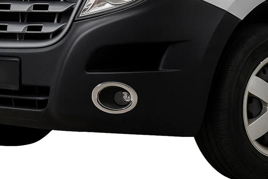 Opel Movano 2010–2021 Chrómové kryty hmloviek Carmos (2 ks, nerez) Image